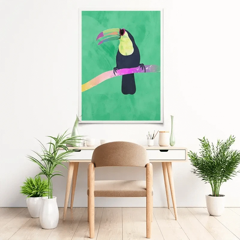 Green Toucan Art Print Green Toucan Art Print wall art product Sarah Manovski