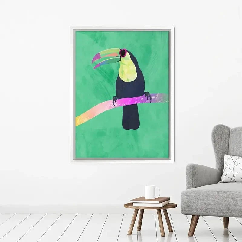 Green Toucan Canvas Print Green Toucan Canvas Print wall art product Sarah Manovski