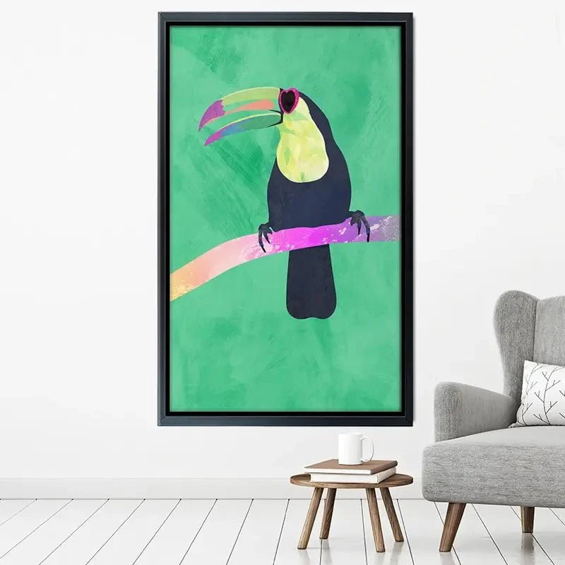 Green Toucan Canvas Print Green Toucan Canvas Print wall art product Sarah Manovski