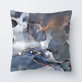 Grey And Blue Marble Cushion Grey And Blue Marble Cushion wall art product Art Print Shop