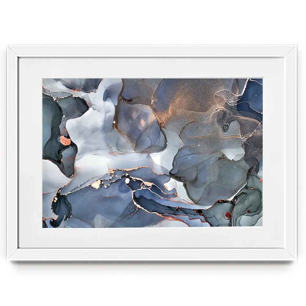 Grey And Blue Marble Framed Art Print Grey And Blue Marble Framed Art Print wall art product djero.adlibeshe yahoo.com / Shutterstock