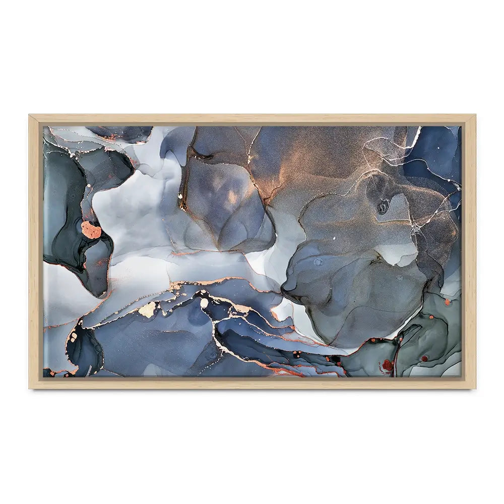 Grey And Blue Marble Oversized Canvas Print Grey And Blue Marble Oversized Canvas Print wall art product djero.adlibeshe yahoo.com / Shutterstock