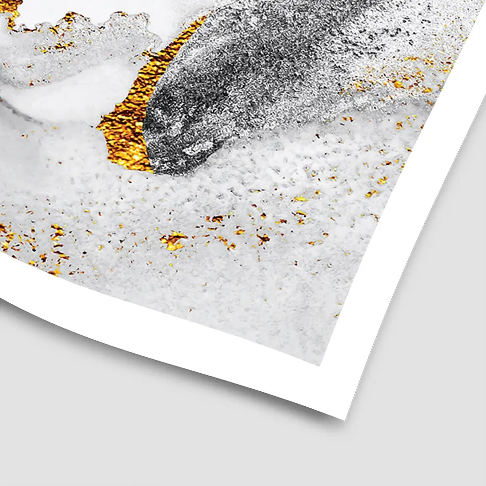 Grey And White Marble Square Art Print Grey And White Marble Square Art Print wall art product CARACOLLA / Shutterstock