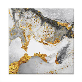 Grey And White Marble Square Canvas Print Grey And White Marble Square Canvas Print wall art product CARACOLLA / Shutterstock
