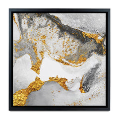Grey And White Marble Square Canvas Print wall art product CARACOLLA / Shutterstock