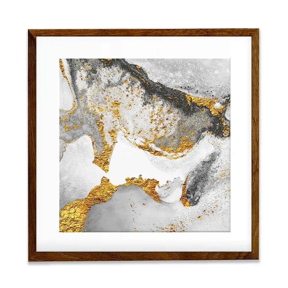 Grey And White Marble Square Framed Art Print Grey And White Marble Square Framed Art Print wall art product CARACOLLA / Shutterstock
