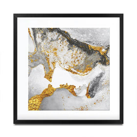 Grey And White Marble Square Framed Art Print Grey And White Marble Square Framed Art Print wall art product CARACOLLA / Shutterstock