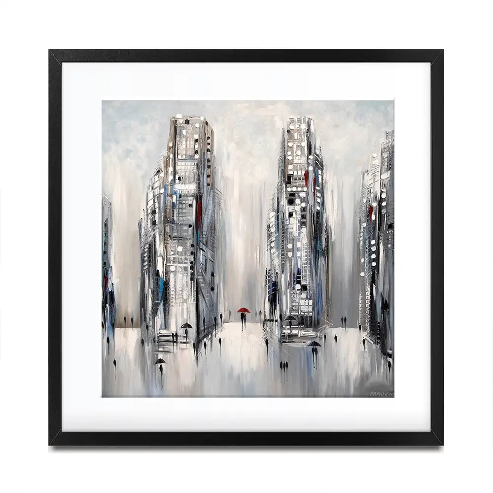 Grey City Framed Art Print Grey City Framed Art Print wall art product Ekaterina Ermilkina