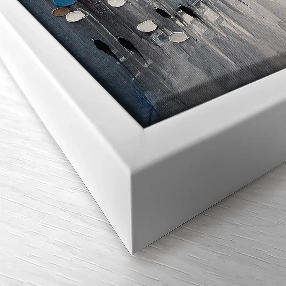 Grey City Love Square Canvas Print Grey City Love Square Canvas Print wall art product Ekaterina Ermilkina