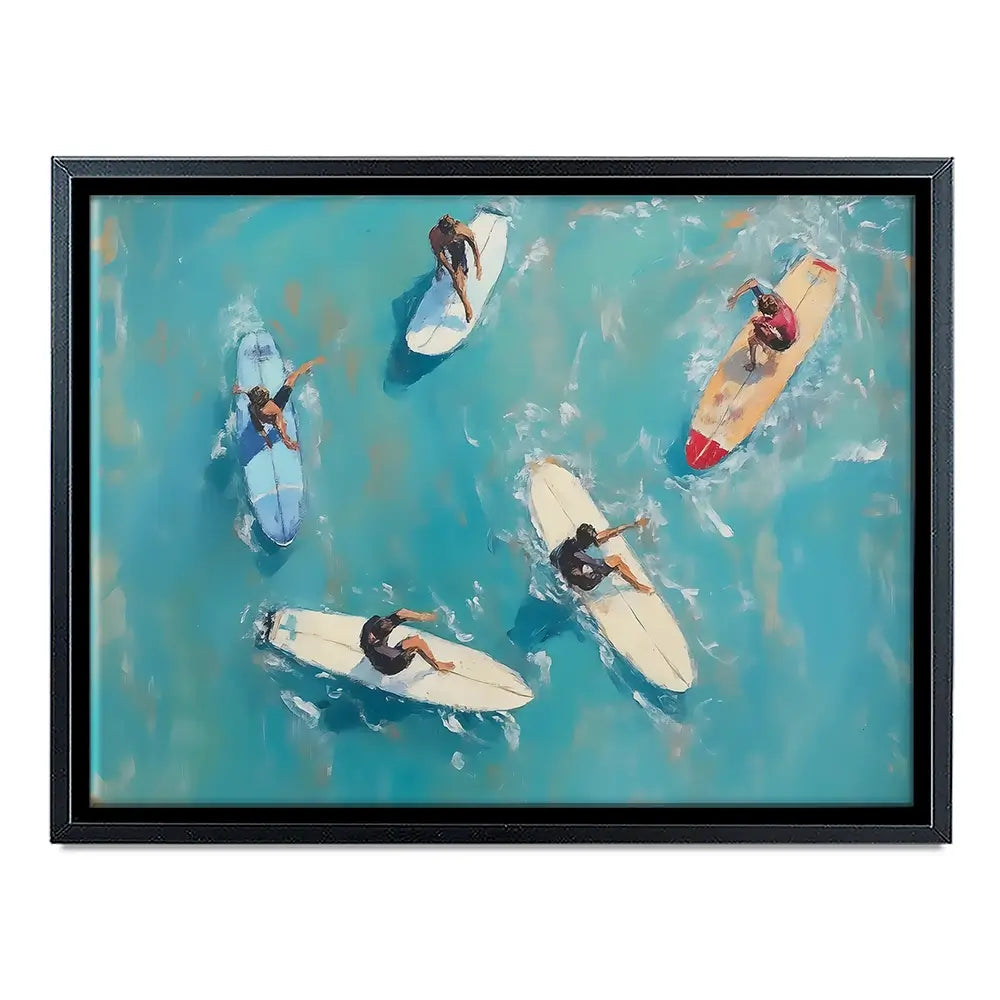 Group Of Surfers Canvas Print Group Of Surfers Canvas Print wall art product NiniArt - Independent