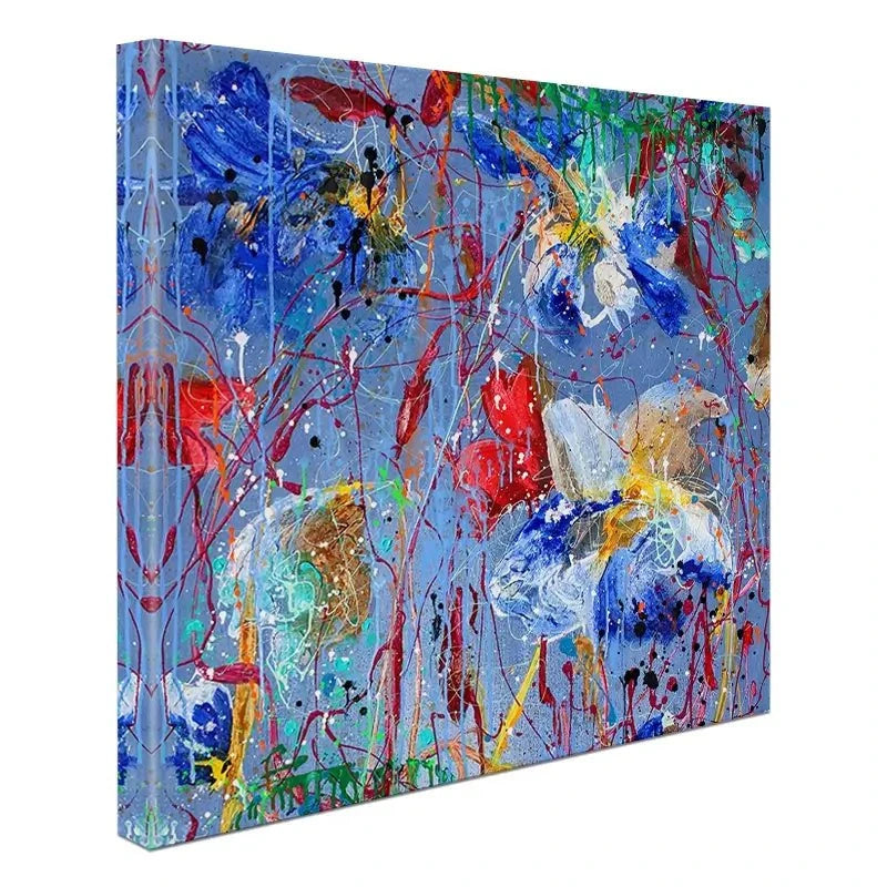 Growing In Blue Canvas Print Growing In Blue Canvas Print wall art product Studio Paint-Ing