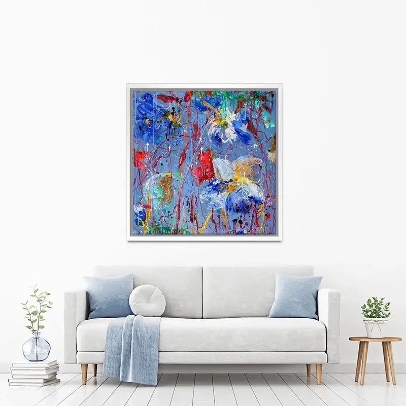 Growing In Blue Canvas Print Growing In Blue Canvas Print wall art product Studio Paint-Ing