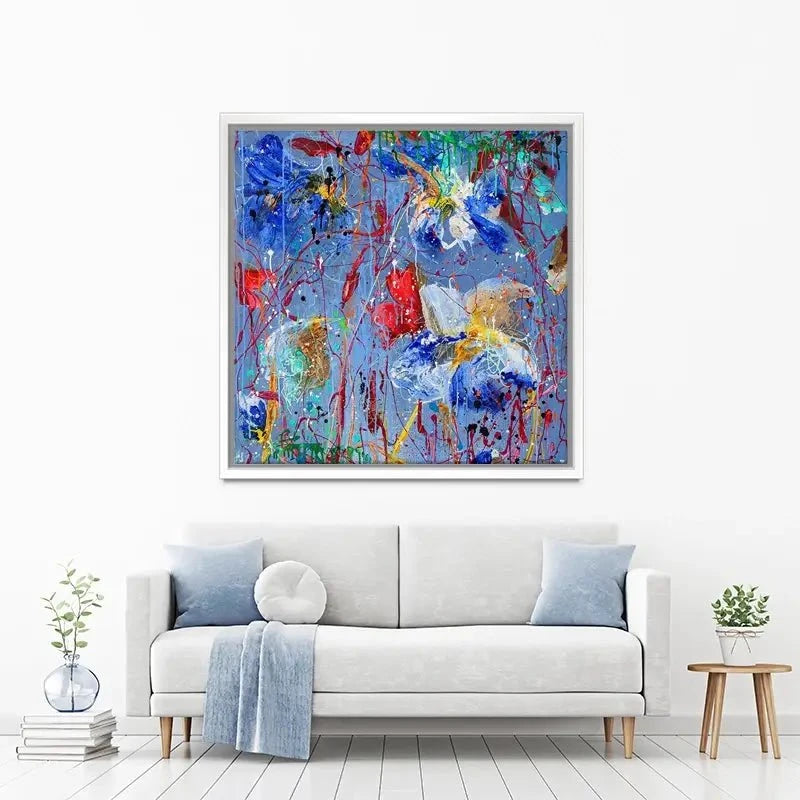 Growing In Blue Canvas Print Growing In Blue Canvas Print wall art product Studio Paint-Ing