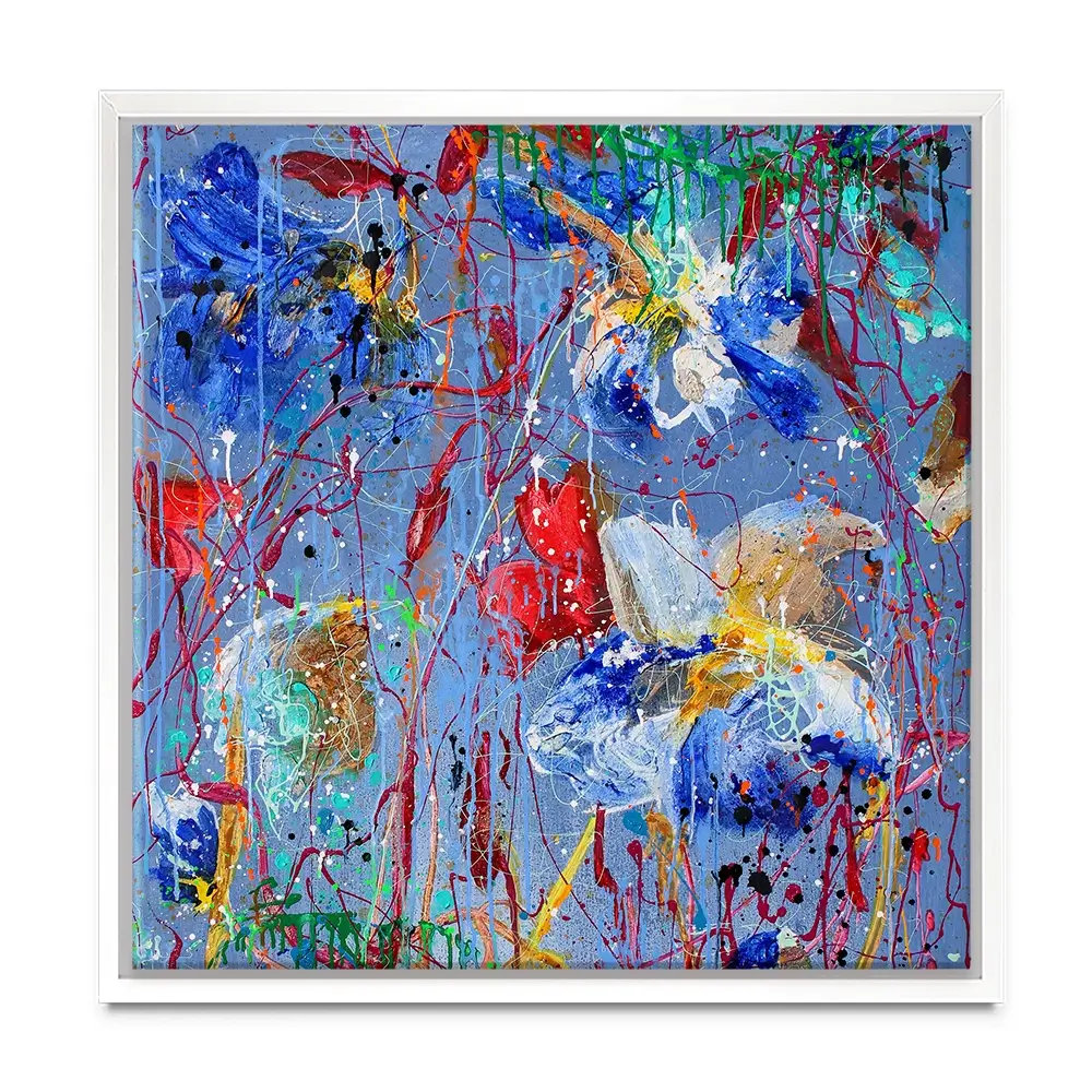 Growing In Blue Canvas Print Growing In Blue Canvas Print wall art product Studio Paint-Ing