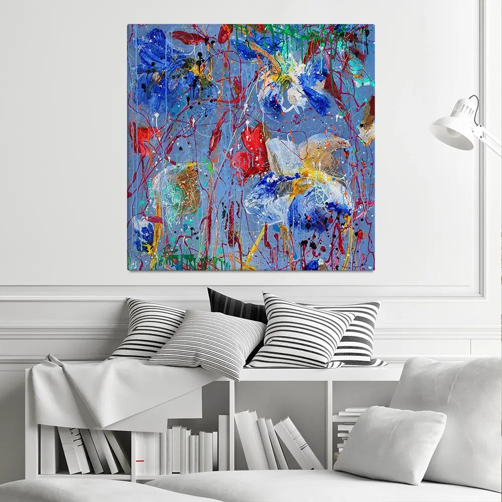 Growing In Blue Canvas Print Growing In Blue Canvas Print wall art product Studio Paint-Ing