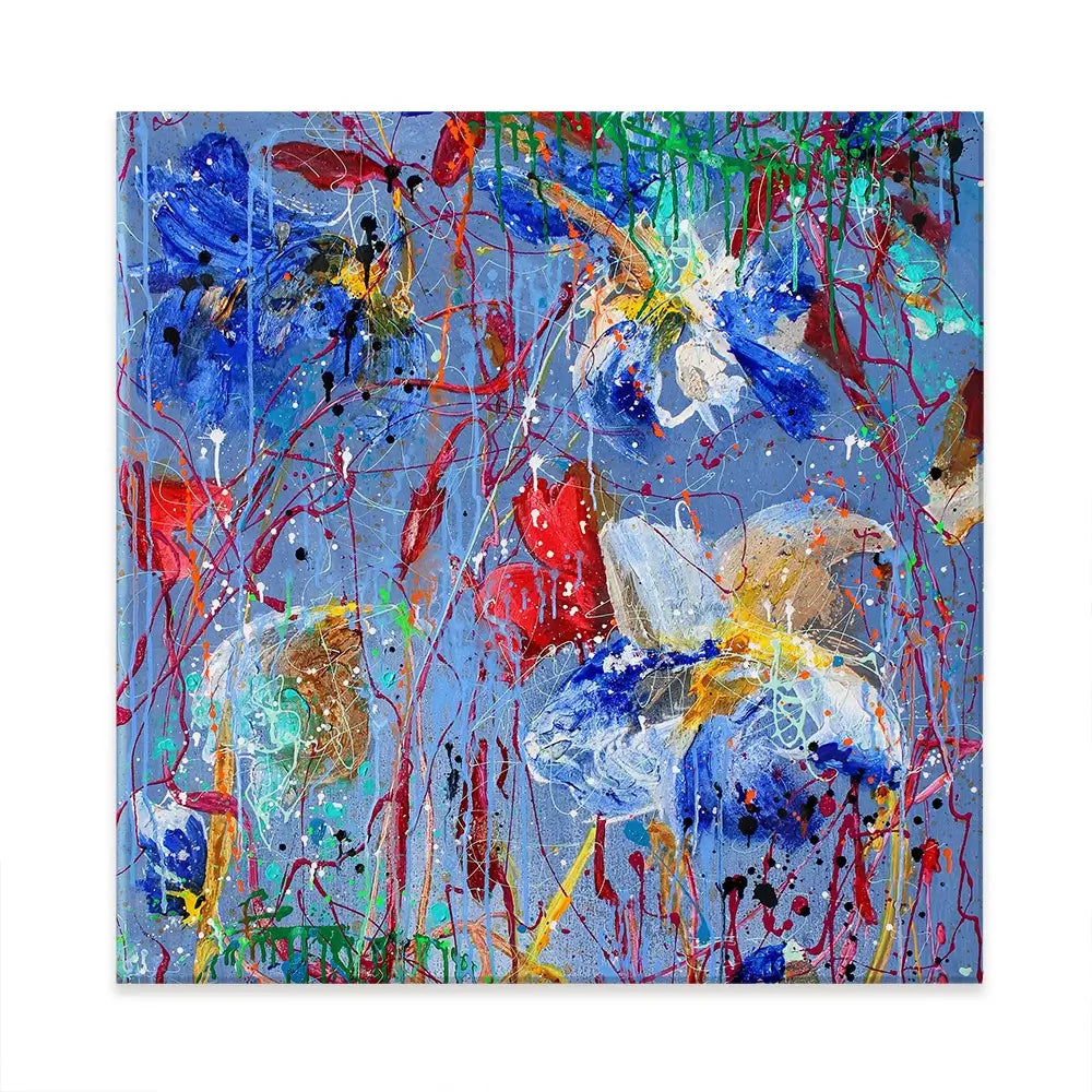 Growing In Blue Canvas Print Growing In Blue Canvas Print wall art product Studio Paint-Ing