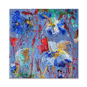 Growing In Blue Canvas Print Growing In Blue Canvas Print wall art product Studio Paint-Ing