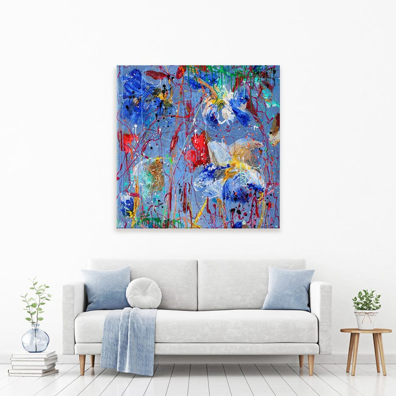 Growing In Blue Canvas Print wall art product Studio Paint-Ing