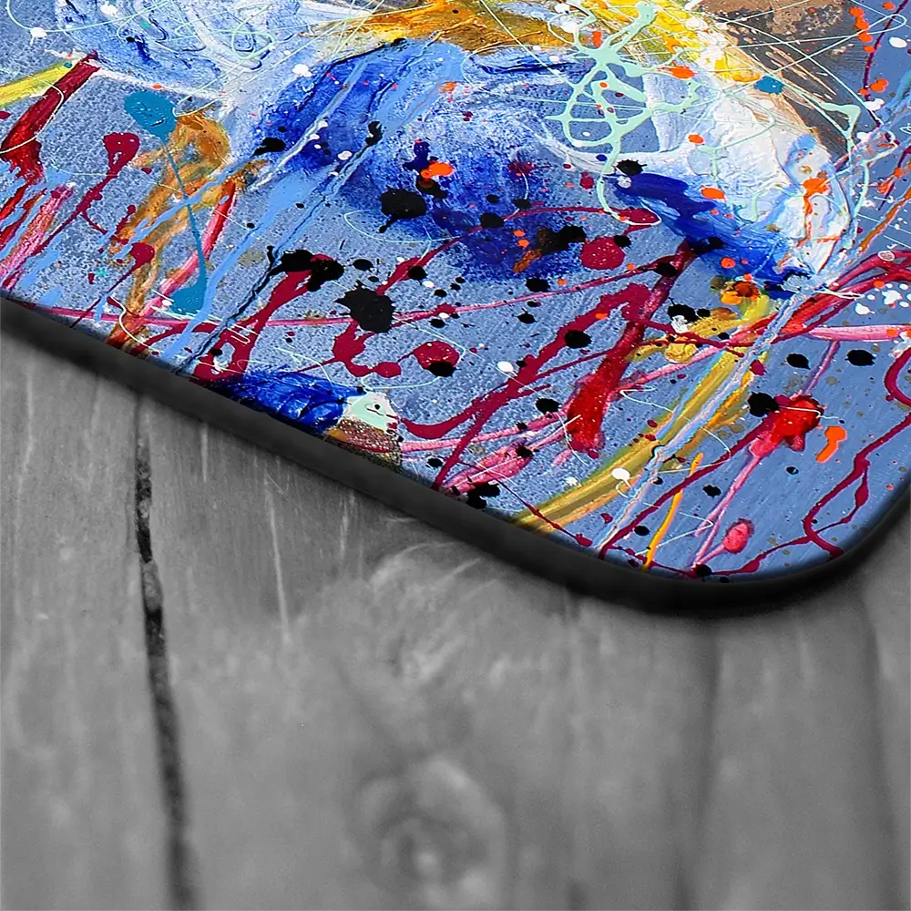 Growing In Blue Coaster Set Growing In Blue Coaster Set wall art product Studio Paint-Ing