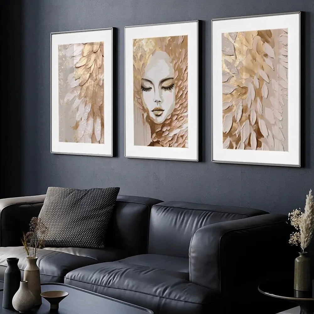 Halo Complement Framed Art Print Trio Halo Complement Framed Art Print Trio wall art product Isabella Karolewicz