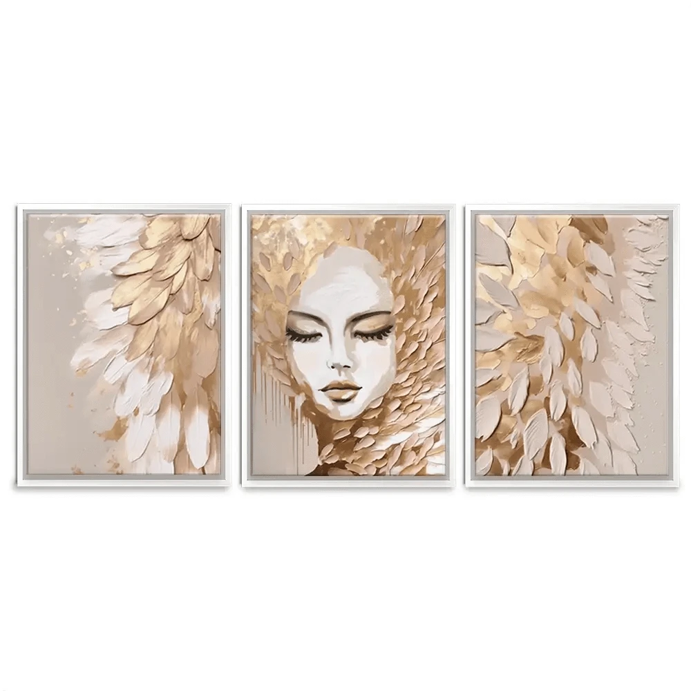 Halo Complement Trio Canvas Print Halo Complement Trio Canvas Print wall art product Isabella Karolewicz
