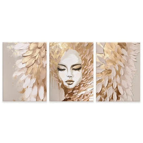 Halo Complement Trio Canvas Print Halo Complement Trio Canvas Print wall art product Isabella Karolewicz