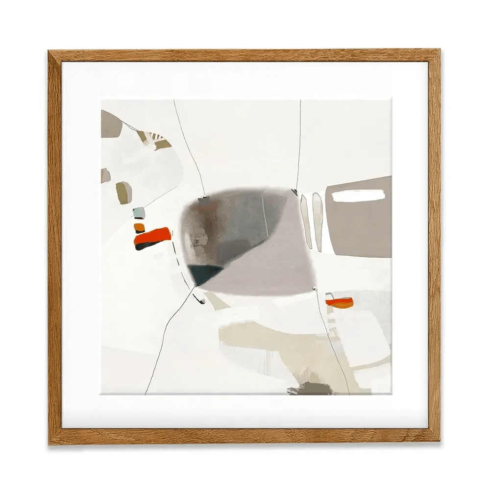Hanging Loose Square Framed Art Print Hanging Loose Square Framed Art Print wall art product Roberto Moro