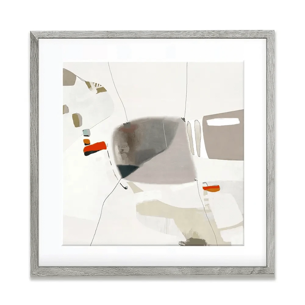 Hanging Loose Square Framed Art Print Hanging Loose Square Framed Art Print wall art product Roberto Moro