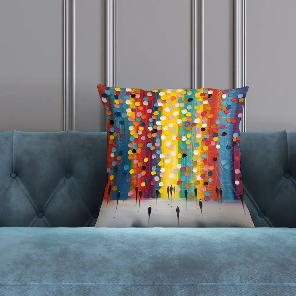 Happy Afternoon Cushion Happy Afternoon Cushion wall art product Ekaterina Ermilkina