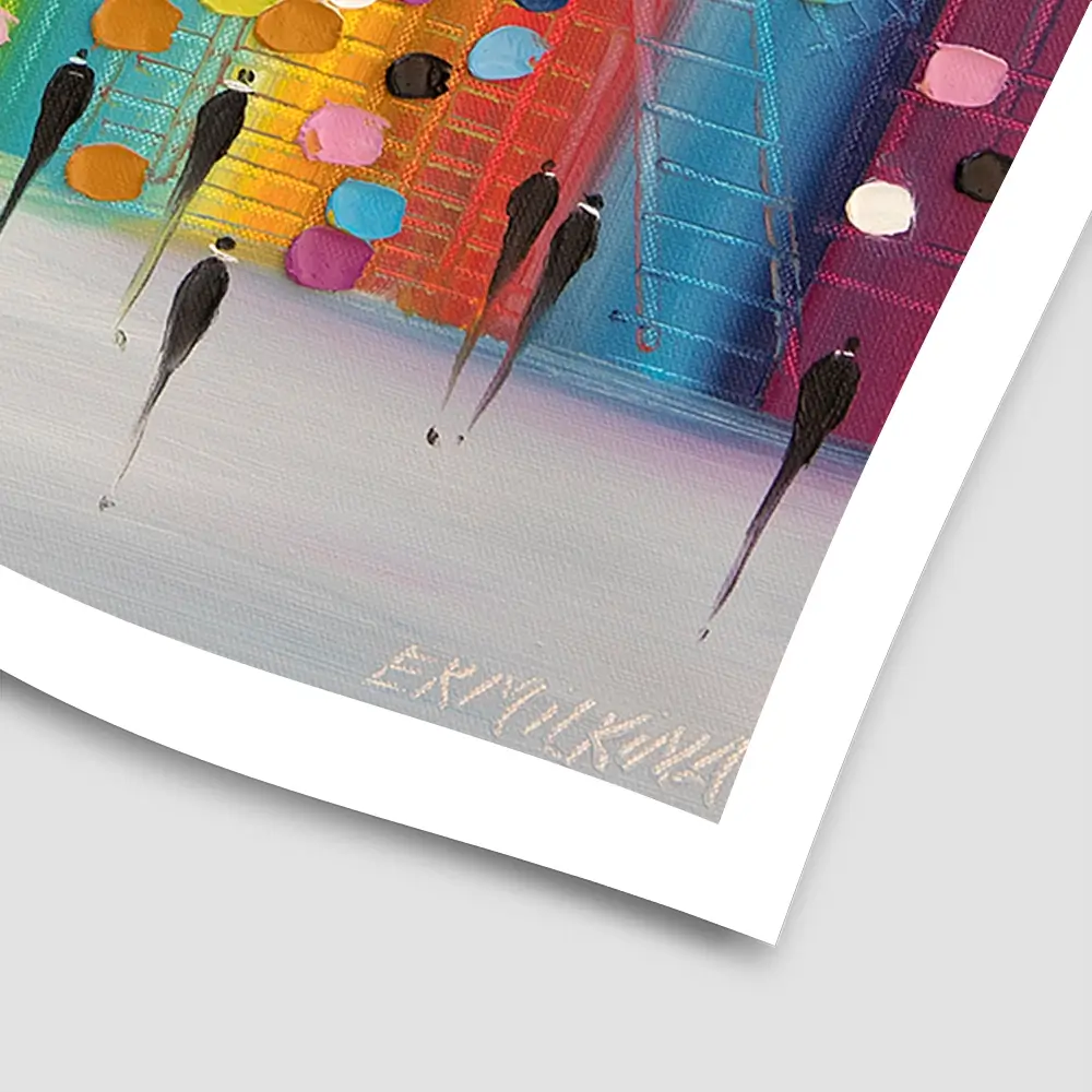 Happy Afternoon Square Art Print Happy Afternoon Square Art Print wall art product Ekaterina Ermilkina