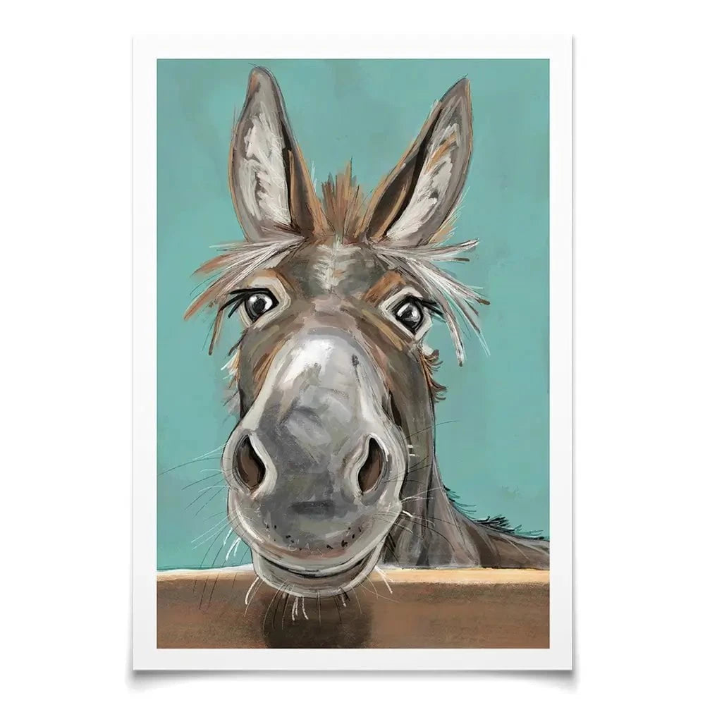 Happy Donkey Art Print Happy Donkey Art Print wall art product D Mosconi