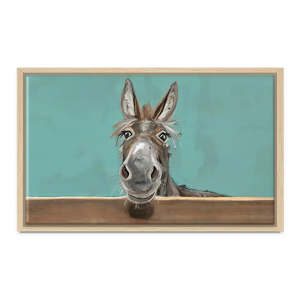 Happy Donkey Landscape Canvas Print Happy Donkey Landscape Canvas Print wall art product D Mosconi