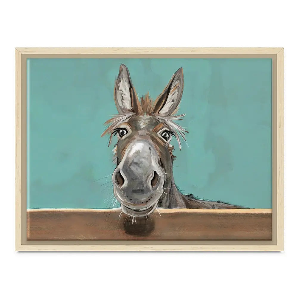 Happy Donkey Landscape Canvas Print Happy Donkey Landscape Canvas Print wall art product D Mosconi