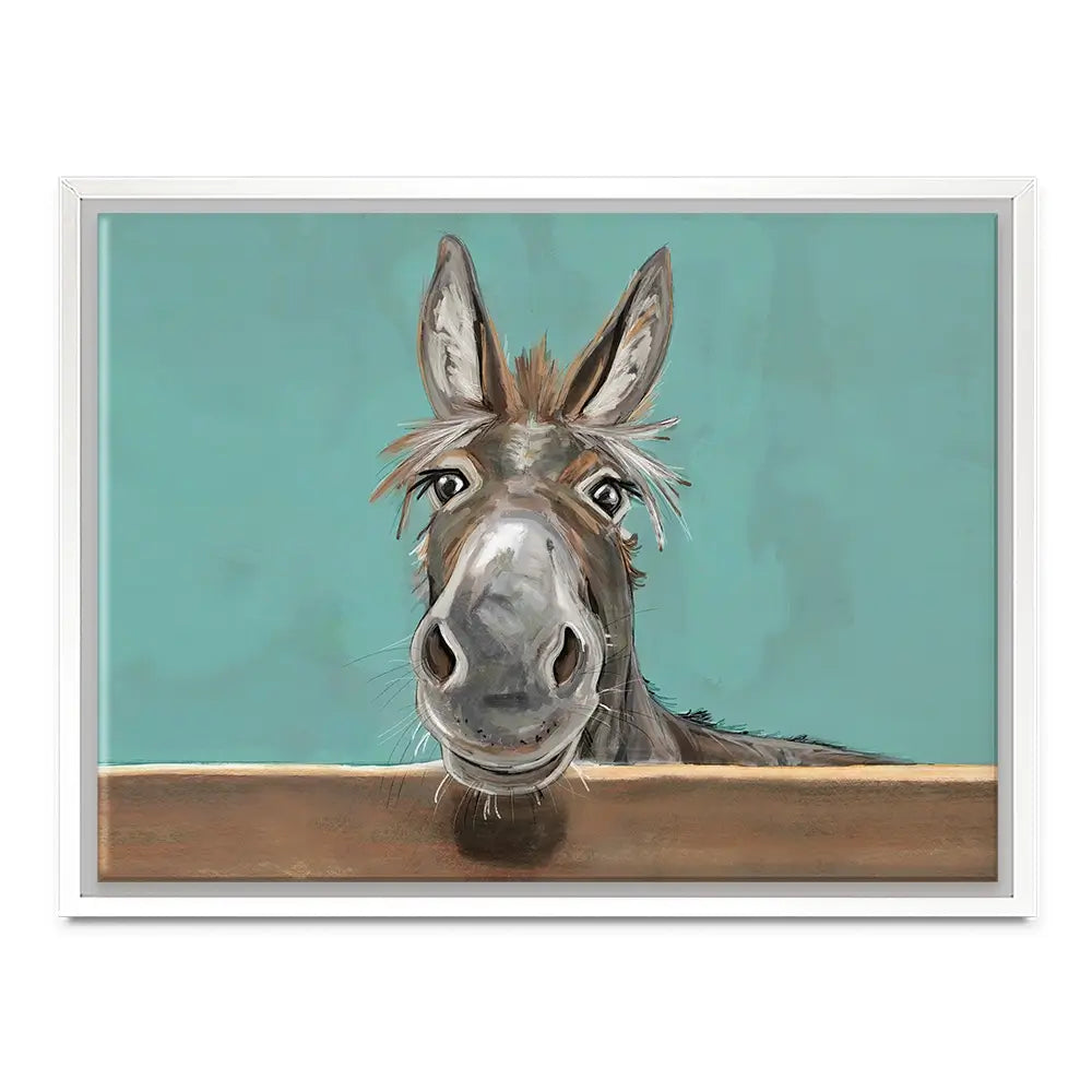 Happy Donkey Landscape Canvas Print Happy Donkey Landscape Canvas Print wall art product D Mosconi