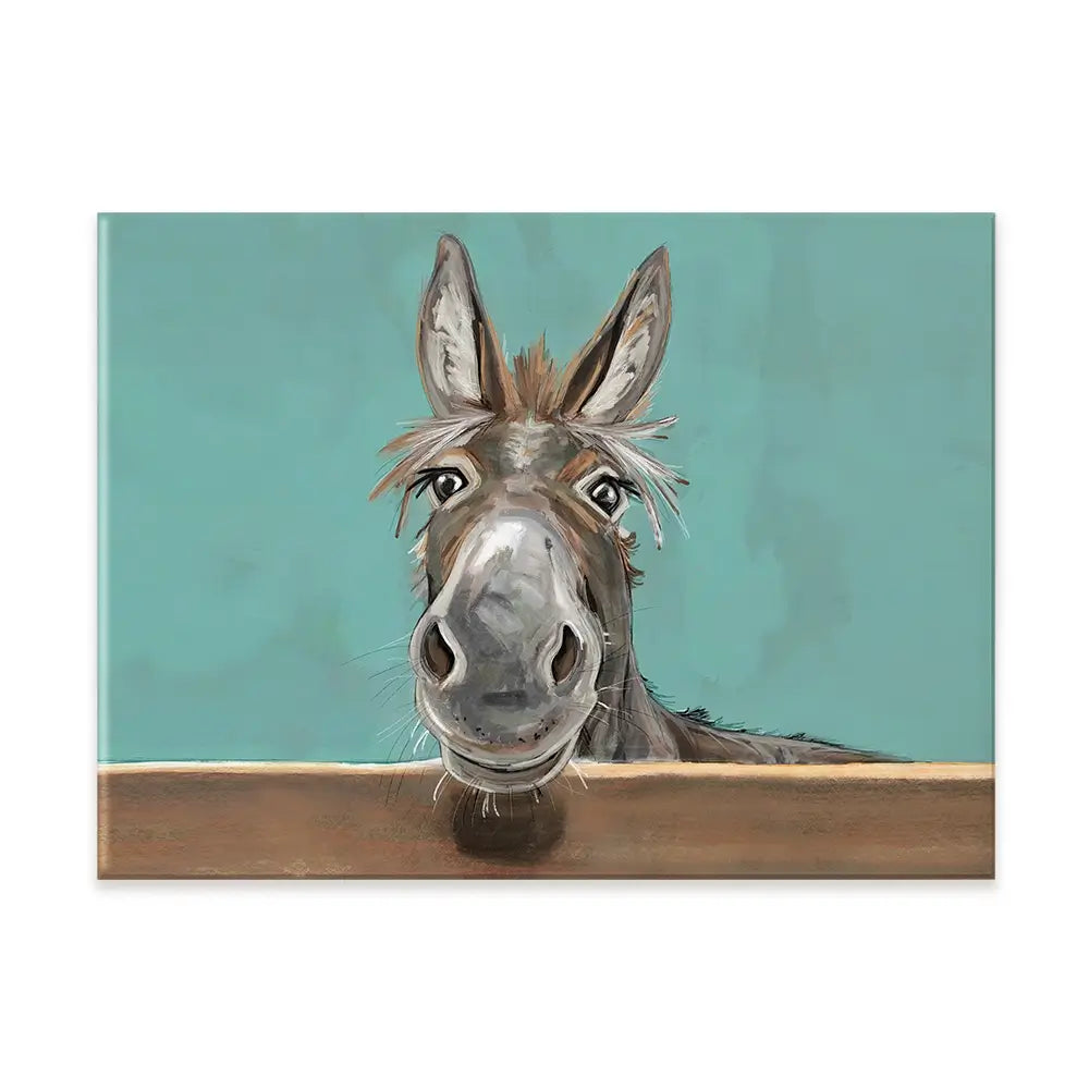 Happy Donkey Landscape Canvas Print Happy Donkey Landscape Canvas Print wall art product D Mosconi