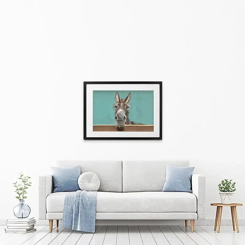 Happy Donkey Landscape Framed Art Print Happy Donkey Landscape Framed Art Print wall art product D Mosconi