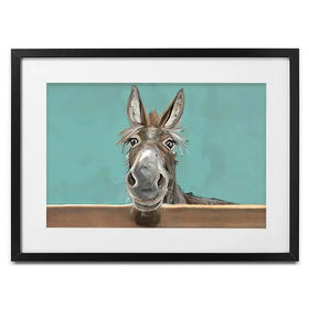 Happy Donkey Landscape Framed Art Print Happy Donkey Landscape Framed Art Print wall art product D Mosconi