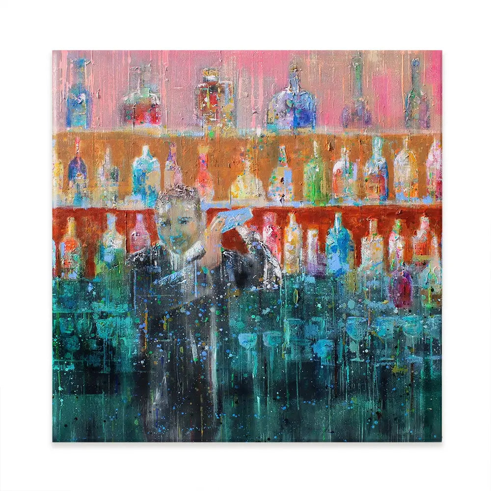 Happy Hour Canvas Print Happy Hour Canvas Print wall art product Studio Paint-Ing