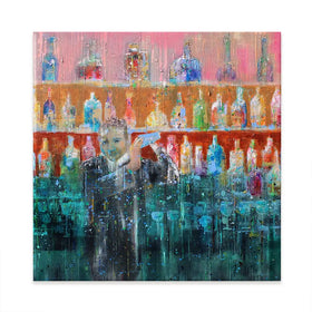 Happy Hour Canvas Print Happy Hour Canvas Print wall art product Studio Paint-Ing