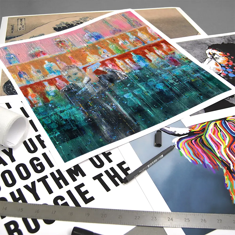 Happy Hour Square Art Print Happy Hour Square Art Print wall art product Studio Paint-Ing