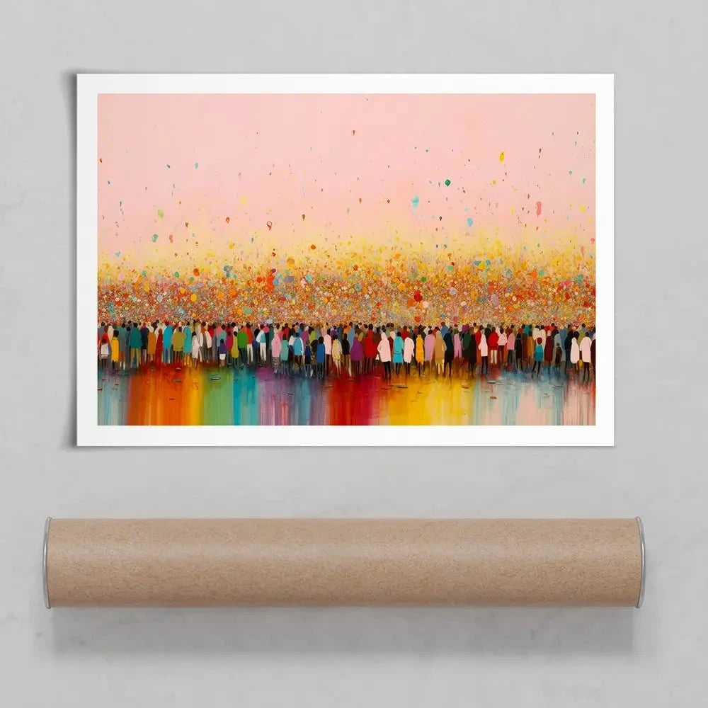 Happy Humans Art Print Happy Humans Art Print wall art product Treechild