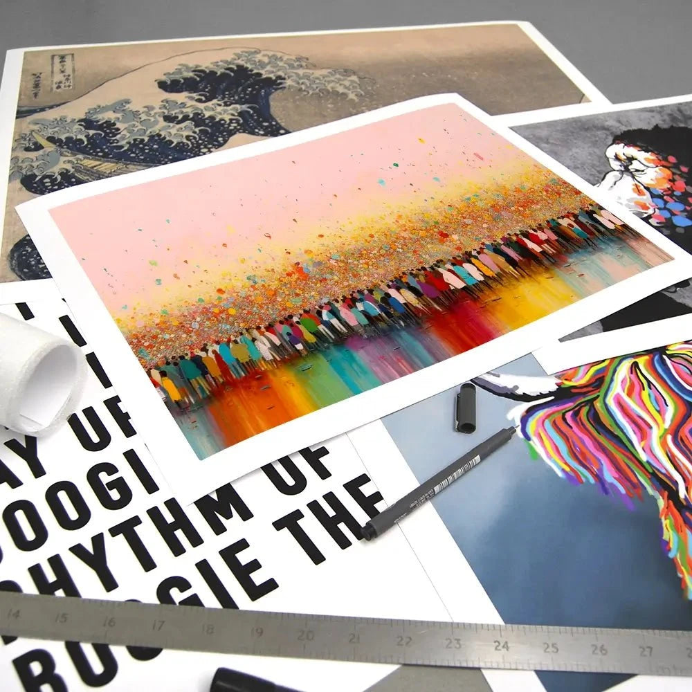 Happy Humans Art Print Happy Humans Art Print wall art product Treechild