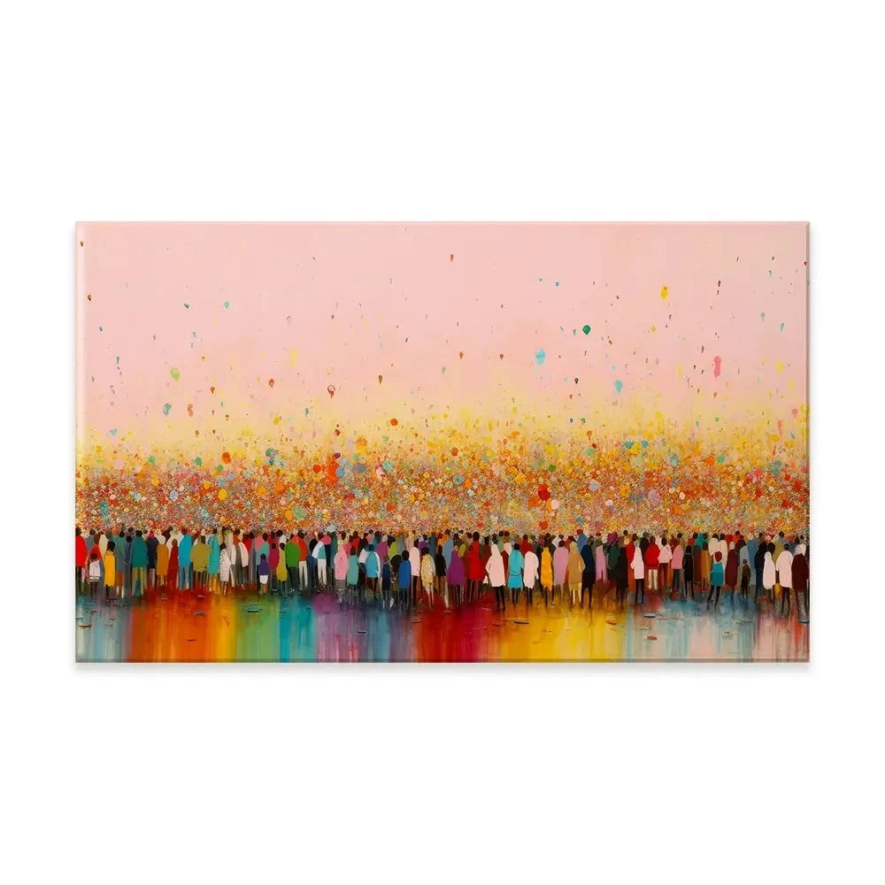 Happy Humans Canvas Print Happy Humans Canvas Print wall art product Treechild