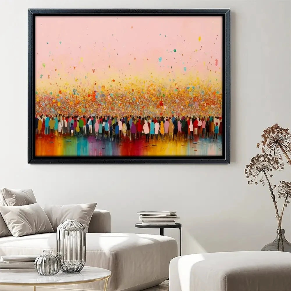 Happy Humans Canvas Print Happy Humans Canvas Print wall art product Treechild