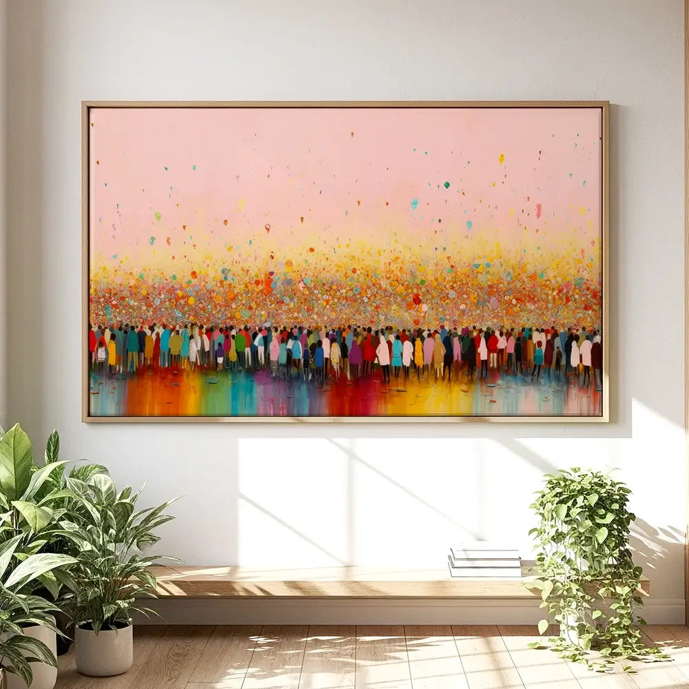 Happy Humans Oversized Canvas Print Happy Humans Oversized Canvas Print wall art product Treechild
