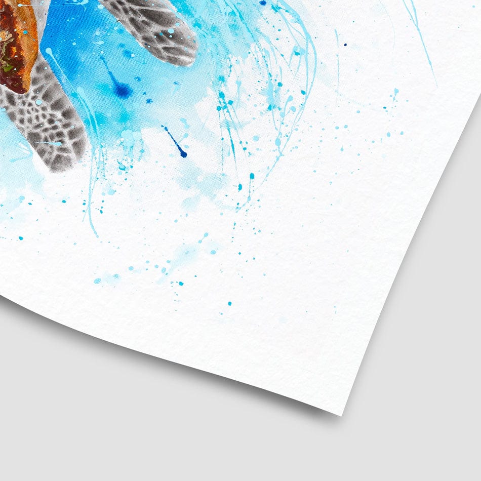 Happy Sea Turtle Art Print wall art product Ashvin Harrison