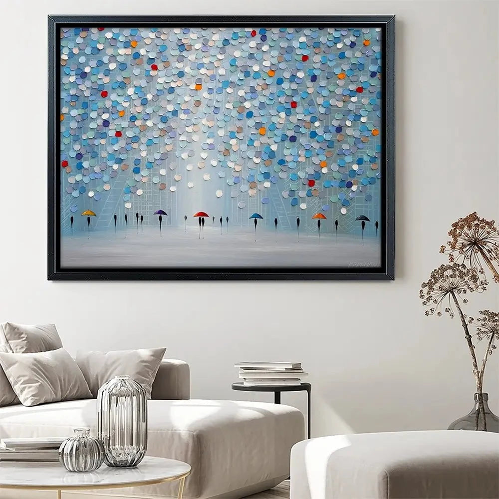 Happy Sunny Rain Canvas Print Happy Sunny Rain Canvas Print wall art product Ekaterina Ermilkina