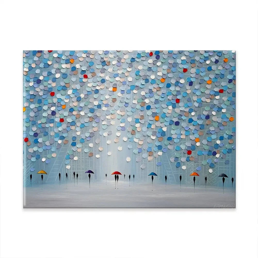 Happy Sunny Rain Canvas Print Happy Sunny Rain Canvas Print wall art product Ekaterina Ermilkina