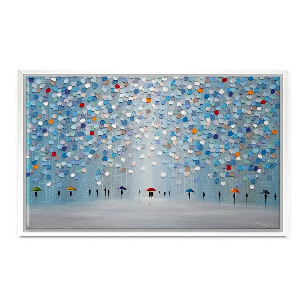 Happy Sunny Rain Canvas Print Happy Sunny Rain Canvas Print wall art product Ekaterina Ermilkina