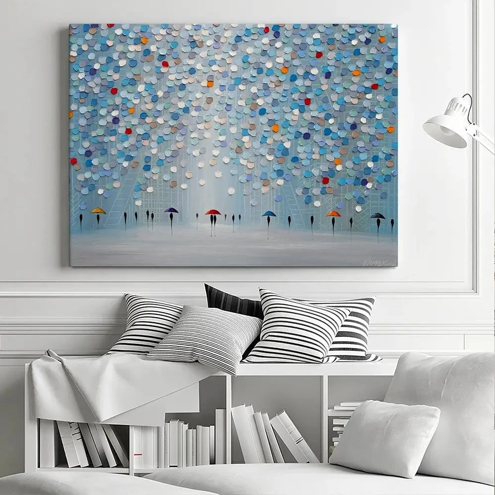 Happy Sunny Rain Canvas Print Happy Sunny Rain Canvas Print wall art product Ekaterina Ermilkina